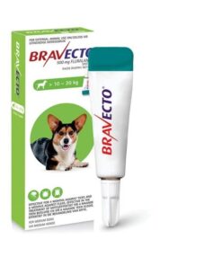 Bravecto Tick & Flea Spot On for Dogs Medium >10 - 20kg (Green box)