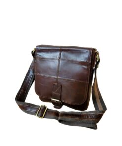 Brawny Leather Crossbody Shoulder Bag