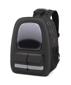 Breathable Cat Carrier Backpack - Black