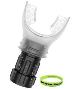 Breathing Exerciser - Portable Lung Trainer Device & BellaBear Wristband - White