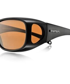 Brentoni Coverglasses Matt Black Brown Lense Polarised