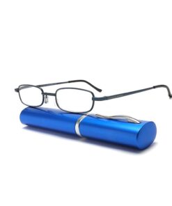 Brentoni Reading glasses Matt blue matt black temples - +1.00