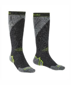 Bridgedale Ski Midweight Over Calf Mens Sock - Gunmetal/Stone - 3-5.5