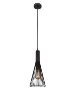 Bright Star Lighting 1 Light Linear Pendant Black 60 W