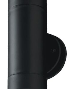 Bright Star Lighting - Outdoor Fixed Up and Down PVC Wall Light - Black