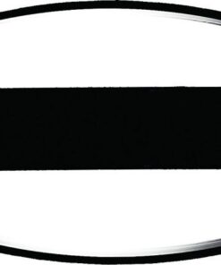 Bright Star Lighting - Outdoor Oval PVC Bulkhead with Single Bar - Black