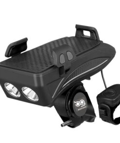 Brightgoods 4 in 1 Bicycle Light with Horn/Mobile Phone Stand/Power Bank