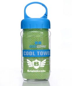 Brightgoods Sport Cooling Towel with Bottle - glass green