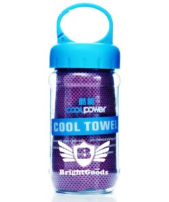 Brightgoods Sport Cooling Towel with Bottle - noble purple