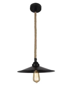 Brightstar Rope Pendant - Black