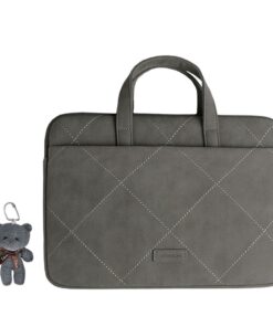 Brinch PU laptop with Bear (15.6inch) - Dark Grey