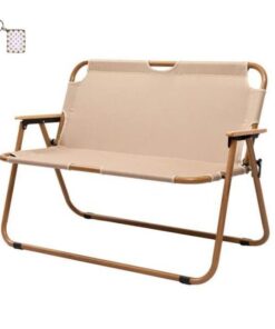 Brown Aluminum Camping Chair And A Keyholder