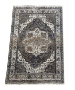 Brown Beige Perian Style Runner Rug - 120 x 80 cm