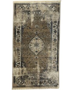 Brown / Beige Persian Tabriz Design Area Rug 150 x 80cm