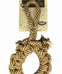 Brown Dog Rope Toy for Chewing, Tossing or Tugging