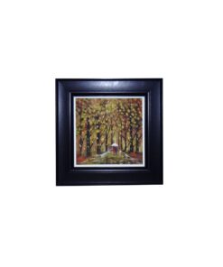 Brown Jacaranda-Framed Fine Art Painting-Wall Art