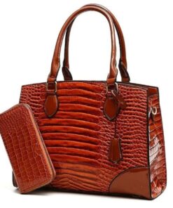Brown Leather Elegant Classy Shoulder Handbag