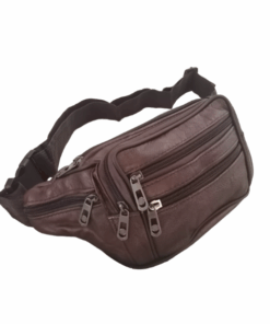 Brown PU Leather Moon Bag - Fanny Pack - Crossbody Bag - Waist bag