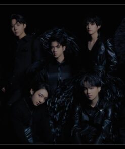 BTS - Black Wings Poster with Black Frame