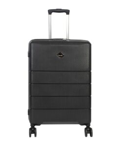 Bubule PPL Series Hard Shell Travel Luggage Bag - PPL10 Black - 40.6 cm