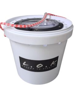 Bucket Premium Clear Hatch 20 Litre for Live Bait - L.O.K