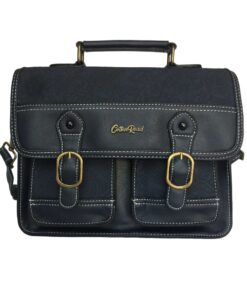 Buckled Classic Handbag - Navy