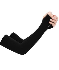 BUFFTEE Arm Sleeves - Compression Sleeves - Cool & Warm Sleeves - Black