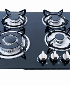 Built-In Tempered Glass Countertop 4 Burner Gas Hob 600mmx510mm