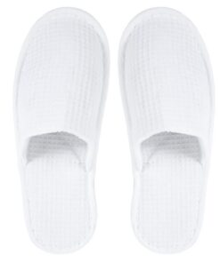 Bulk Pack 100 x Miss Lyn Waffle Weave Close Toe Slippers (Disposable)