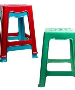 Bulk Pack 4 x Plastic Stool In Assorted Colours