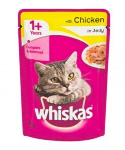 Bulk Pack 48 x Whiskas Cat Food Pouch 85G Chicken In Jelly
