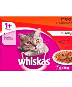 Bulk Pack 48 x Whiskas Cat Food Pouch 85G Multi Pack Meat Select