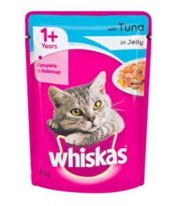 Bulk Pack 48 x Whiskas Cat Food Pouch 85G Tuna In Jelly