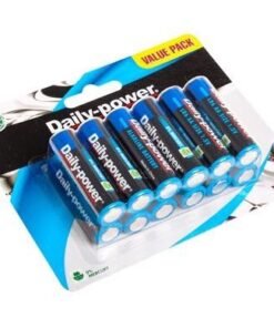 Bulk Pack 5x Batteries Alkaline Size:AA 12pce Val Pk