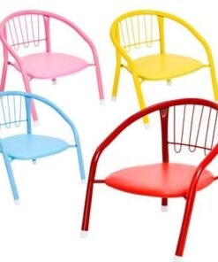 Bulk Pack 5x Chair Kiddies Metal W/Armrest 68x50x48c