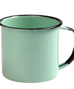 Bulk Pack x 12 Mug Enamel 8cm Wide Green