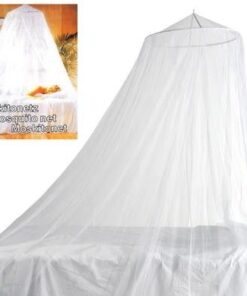 Bulk Pack x 2 Mosquito-Net+Metal-Ring Round Dbl 1250x250x65