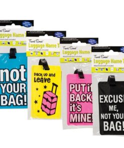 Bulk Pack x 4 Travel Tag Name/Luggage