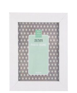 Bulk Pack x 6 Plastic White Border Picture Frame For 20x25cm Photo