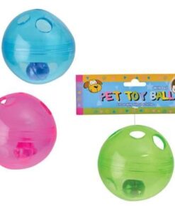 Bulk Pack x6 Toy Ball with Bell - Assorted (8.5cm)