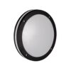 Bulkhead Round Black 2xE27