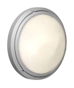 Bulkhead - Round Plain - Matt White - 2xE27 - 3 Pack