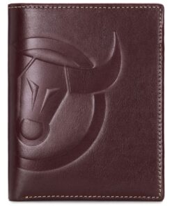 Bullcaptain Taurus Genuine Leather Slim Bifold RFID Blocking Men's Wallet - Brown