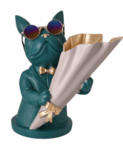 Bulldog Vase - Green