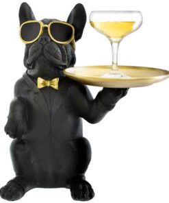 Bulldog With Tray 35x41cm