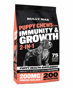 Bully Max 2-in-1 Puppy Chews for Immunity and Growth - for All Dog Breeds