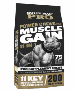 Bully Max PRO Series Power Chews for Muscle Gain 11-in-1 - 75 soft chews