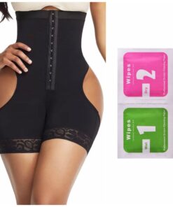 Bundle - Butt Enhancer Tummy Control Compression Wear - Black - XL