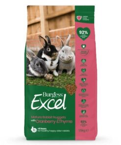 Burgess Excel Mature Rabbit Nuggets with Cranberry and Ginseng 1.5kg