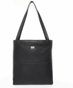 Busby Jessica Leather 15" Laptop Tote Bag - Black